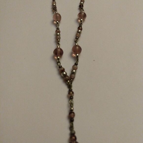 Glass beaded Collar drop necklace - Picture 1 of 3